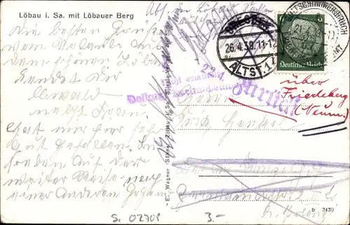 Ak Löbau in Sachsen, Panorama, Löbauer Berg