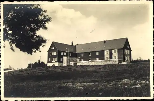 Foto Ak Aschberg Klingenthal im Vogtland Sachsen, Deutsche Jugendherberge