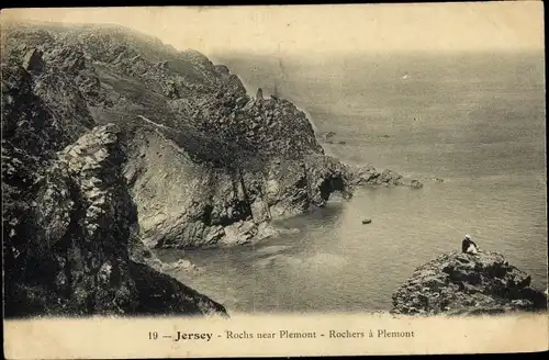 Ak Kanalinsel Jersey, Rochs near Plemont, Rochers a Plemont
