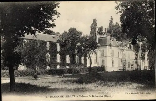 Ak Dammarie les Lys Seine et Marne, Chateau de Bellombre Ouest