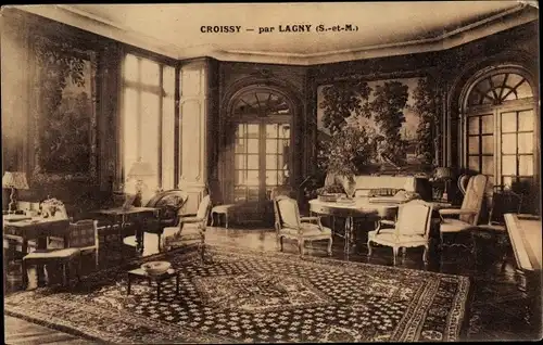 Ak Croissy Beaubourg Seine et Marne, Par Lagny, Innenansicht