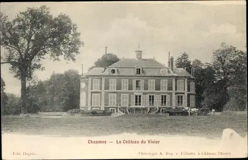 Ak Chaumes en Brie Seine et Marne, Le Chateau du Vivier