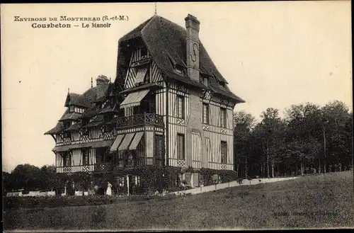 Ak Montereau Fault Yonne Seine et Marne, Courbeton le Manoir