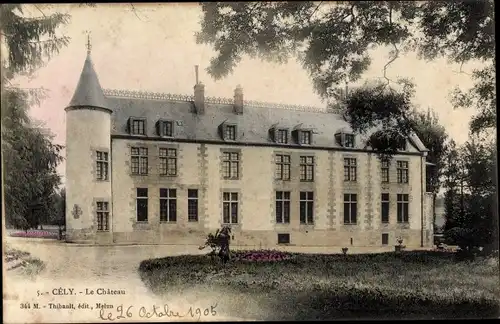 Ak Cély Seine et Marne, Le Chateau