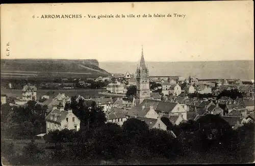 Ak Arromanches Calvados, Vue générale