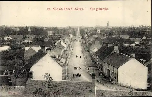 Ak Saint Florent Cher, Vue générale