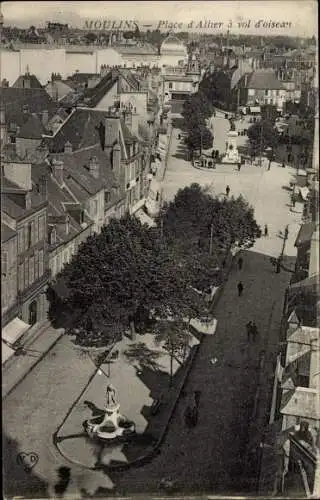 Ak Moulins Allier, Place d'Allier a vol d'oiseau