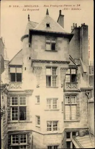 Ak Moulins Allier, Rue Francois Peron n 26, La Doyenne