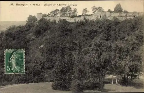 Ak Rochefort en Yvelines, Ruines de l'Ancien Chateau