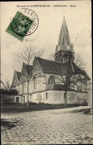 Ak Marolles Aisne, Eglise