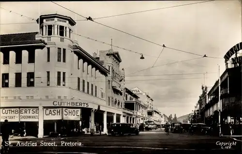 Foto Ak Pretoria Südafrika, St Andries Street