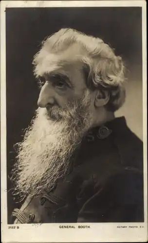 Ak General Booth, Portrait, beard