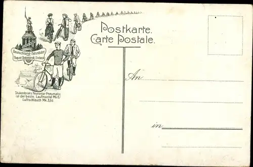 Künstler Ak Indische Schwalbe, Deutschland Fahrräder August Stukenbrok Einbeck