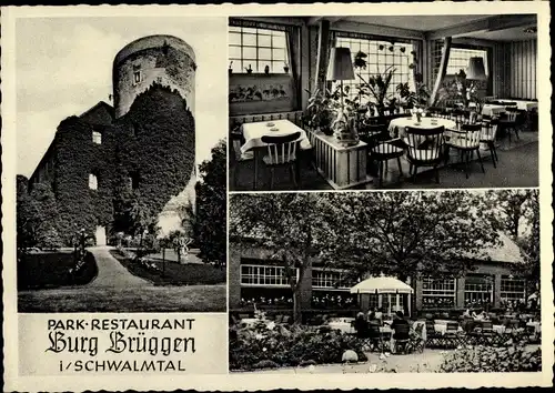 Ak Brüggen am Niederrhein, Parkrestaurant Burg Brüggen