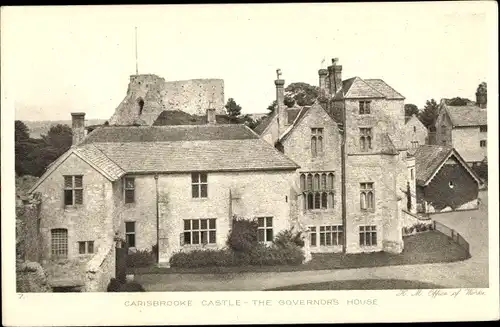 Ak Carisbrooke Isle of Wight Hampshire, Castle, The Governor's House