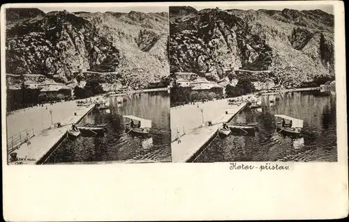 Ak Kotor Cattaro Montenegro, Pristav, Anlegestelle