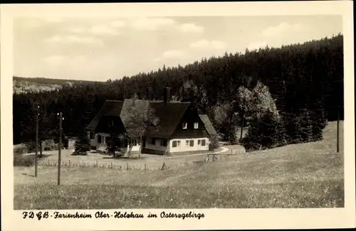 Ak Ober Holzhau Rechenberg Bienenmühle Erzgebirge, FDGB Ferienheim