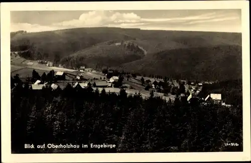 Ak Ober Holzhau Rechenberg Bienenmühle Erzgebirge, Panorama, Blick auf Oberholzhau