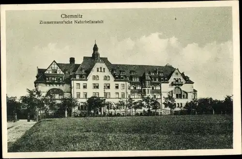 Ak Chemnitz Sachsen, Zimmermann'sche Naturheilanstalt