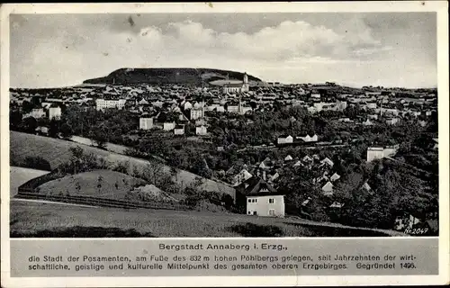 Ak Annaberg Buchholz Erzgebirge, Panorama