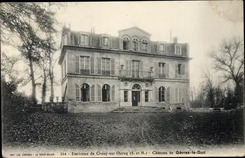 Ak Crouy sur Ourcq Seine et Marne, Chateau de Gevres le Duc