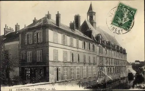 Ak Nemours Seine et Marne, L'Hopital