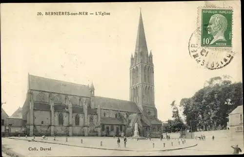 Ak Bernieres sur Mer Calvados, Eglise