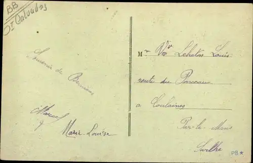 Ak Bernieres sur Mer Calvados, Eglise