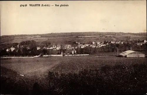 Ak Villette Yvelines, Vue générale