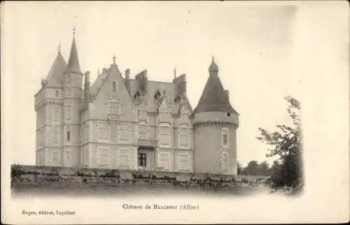 Ak Marcenat Allier, Chateau, vue générale