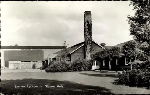 Ak Emmen Drenthe Niederlande, Lyceum, Nieuwe Aula