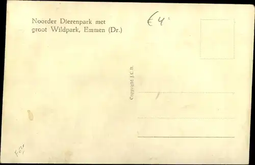 Ak Emmen Drenthe Niederlande, Noorder Dierenpark