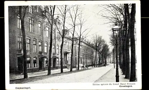 Ak Groningen Niederlande, Emmasingel