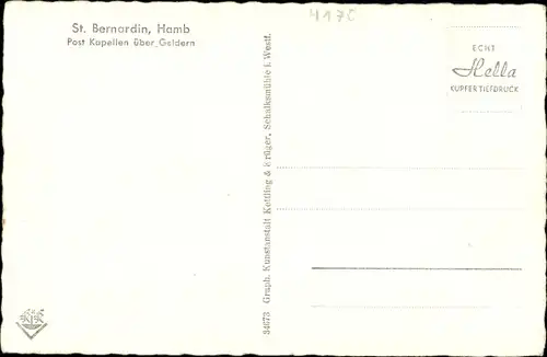 Ak Hamb Sonsbeck Nordrhein Westfalen, St. Bernardin, Teilansicht