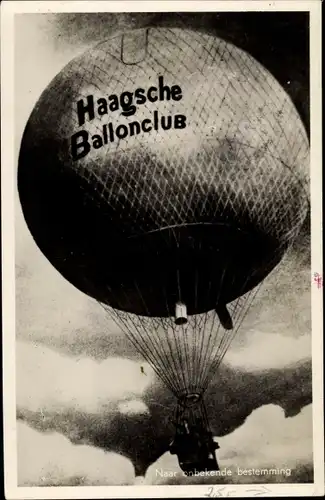 Ak Haagsche Ballonclub, Naar onbekende bestemming