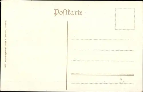 Ak Dobrock Wingst in Niedersachsen, Forsthaus, Fachwerk, Wiese