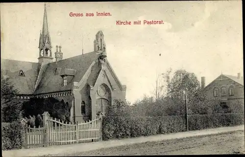 Ak Innien Aukrug in Schleswig Holstein, Kirche, Pastorat