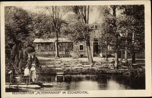 Ak Remscheid im Bergischen Land, Restauration Altenhammer im Eschbachtal, Inh. Richard Hake