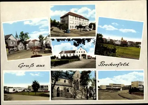 Ak Breckerfeld im Sauerland, Teilansicht vom Ort, Totalansichten versch. Gebäude