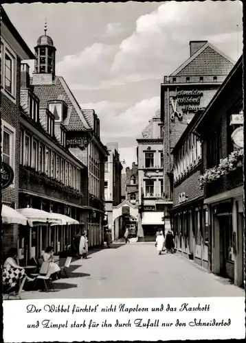 Ak Düsseldorf am Rhein, Schneider Wibbel Gasse