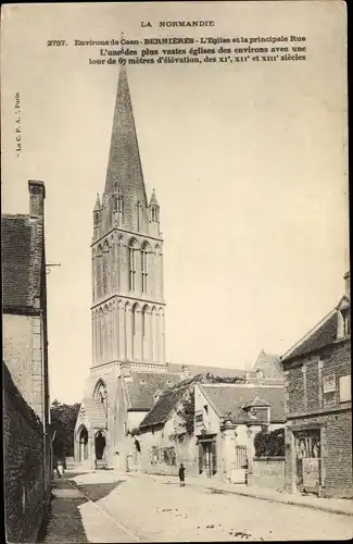 Ak Bernieres sur Mer Calvados, Eglise