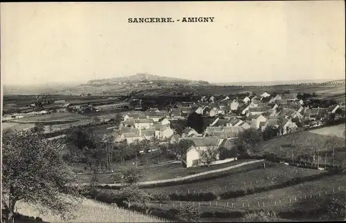 Ak Amigny Sancerre Cher, Blick auf den Ort