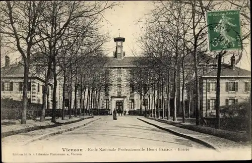 Ak Vierzon Cher, Ecole Nationale Professionnelle Henri Brisson, Entrée