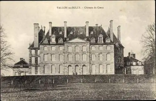 Ak Vallon en Sully Allier, Chateau du Creux, vue générale