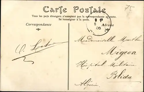 Ak Cherchell Algerien, Une Rue du Quartier Arabe