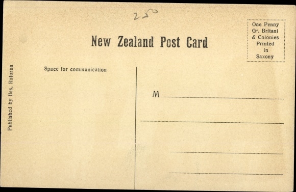 Neuseeland Pohutu Geyser Rotorua Postkarte 