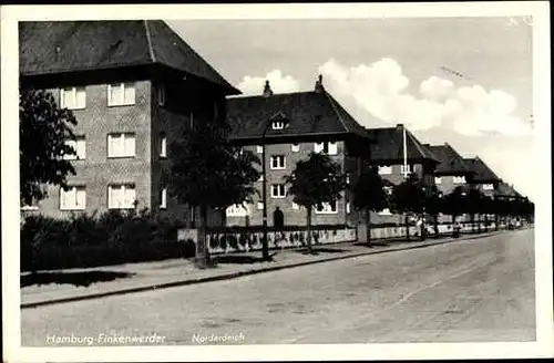 Ak Hamburg Mitte Finkenwerder, Norderdeich