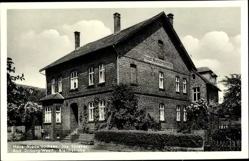 Ak Bad Driburg in Westfalen, Haus Niedersachsen, Jos. Spieker, Bleichstraße