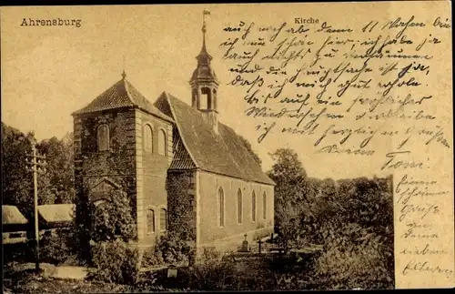 Ak Ahrensburg bei Hamburg, Kirche