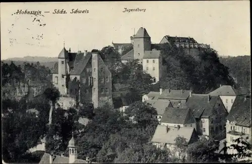 Ak Hohnstein Sächsische Schweiz, Jugendburg